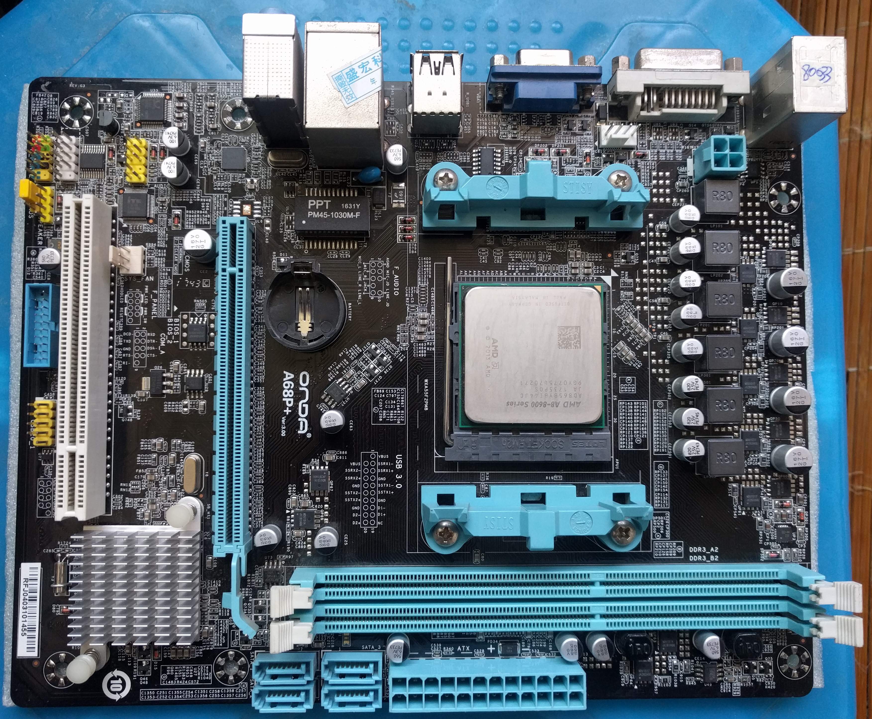 [Onda-A68P Ver3.00] moederbord, [AMD-Pro-A8-8650B] SVE ...